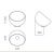 Glass Design Moon 345х345 мм