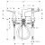 Hansgrohe Metris Classic  Смеситель для биде, на 3 отверстия 