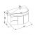 Aquanet Сопрано 95 R  (2 дверцы 2 ящика)950x560x540