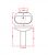 Hidra LAVABO 80 PER COLONNA ABC 80х85