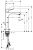 Hansgrohe Metris 200  Смеситель для раковины 31183000