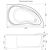 Aquanet Maldiva 150x90 правая