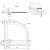 Cersanit TAKO 90/3 S204-002 90x90