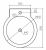OXO Раковина подвесная BP 3006 44,5х50 см