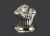 Cristal-et-bronze VERSAILLES 25527