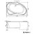 Aquanet Capri 170x110 правая