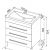 Aquanet Верона 75 (напольная 3 ящика)750x875x480
