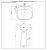 Hidra LAVABO 60 PER COLONNA ABC 60х50