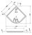 Duravit Starck 720032 1000x1000x85 мм