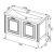 Aquanet Паола 120  1200x835x550