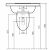 OXO Раковина BP 3004B 62,5х56,5 см
