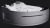 Eago WHIRLPOOL BATHTUB(RIGHT SIDE) 1695x1330x760mm