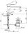 Сisal Cubic Monocomando lavabo CU 00151 0