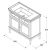 Caprigo JARDIN 90 900 мм x 485 мм