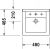 Duravit Starck 3 030348 48х46,5 см