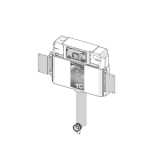 TECE profi застенный смывной бачок для установки с напольным унитазом,  фронтальное расположение панели смыва  9.041.008