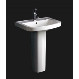 Eago WASHBASIN WITH PEDESTAL 660x475x850mm