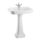 Burlington Большая раковина Victorian Regal и пьедестал Regal B3 B5 P9 ш 61см х г 51 см