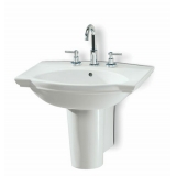 Gentry Home Damea раковина подвесная и на пьедестале 64,5 х 49 см 1