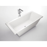 Hidra VASCA IN CHRISTAL-TECH BIANCA CON BASE SPECCHIO FLAT 180х80