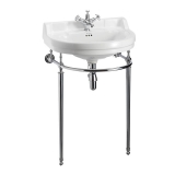 Burlington Круглая большая раковина Edwardian и подстолье B7 T25A w 62cm x d 51cm