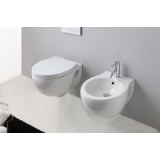NERO CERAMICA -Soft VSS - BSS  Vaso sospeso 50x37,5xh36,5   Bidet sospeso 50x37,5xh36,5