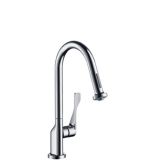 Hansgrohe Citterio 39835000 Смеситель для кухни, однорычажный, с выжвижным душем