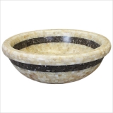 Linkasink Striped Onyx Vessel MV03  43,2х43,2 см