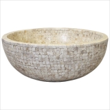 Linkasink Moored Travertine Vessel MV05  40,6х40,6 см