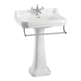 Burlington Большая раковина Edwardian Regal и полотенцедержатель B5 T3 w 61cm x d 51cm