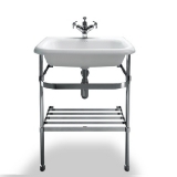Burlington 65x47 Roll Top basin with basin stand EB8E  B8ES