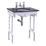 Burlington Гранитная столешница с подстольем из белого алюминия 1G7 T43 w 65cm x d 57.5cm
