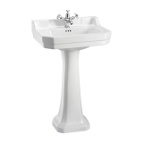 Burlington Средняя раковина Edwardian Regal и пьедестал Regal B4 P9 w 56cm x d 47cm
