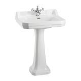 Burlington Большая раковина Edwardian Regal и пьедестал Regal B5 P9 ш. 61см х г. 51см