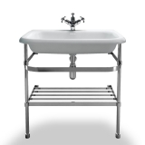 Burlington 75x47 Roll Top basin with basin stand EB9E  B9ES