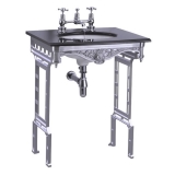 Burlington Гранитная столешница с подстольем из полированного алюминия 1G7 T38 w 65cm x d 57.5cm