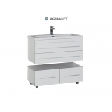 Aquanet Верона 90  (подвесная 2 ящика) 902x440x480
