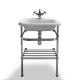 Burlington 55x47 Roll Top basin with basin stand EB7E B7ES