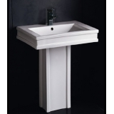 Eago WASHBASIN WITH PEDESTAL 680x500x870mm