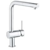 GROHE  Minta Смеситель однорычажный для мойки,32168 000