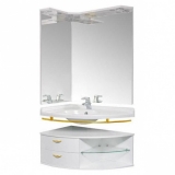 DE AQUA ТУМБА ТРИО R,L ФУРНИТУРА ЗОЛОТО 890х540х400